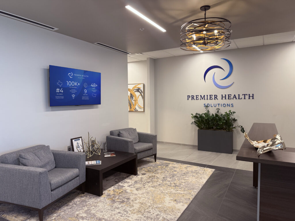 Inside the Premier Health Solutions office in Frisco TX
