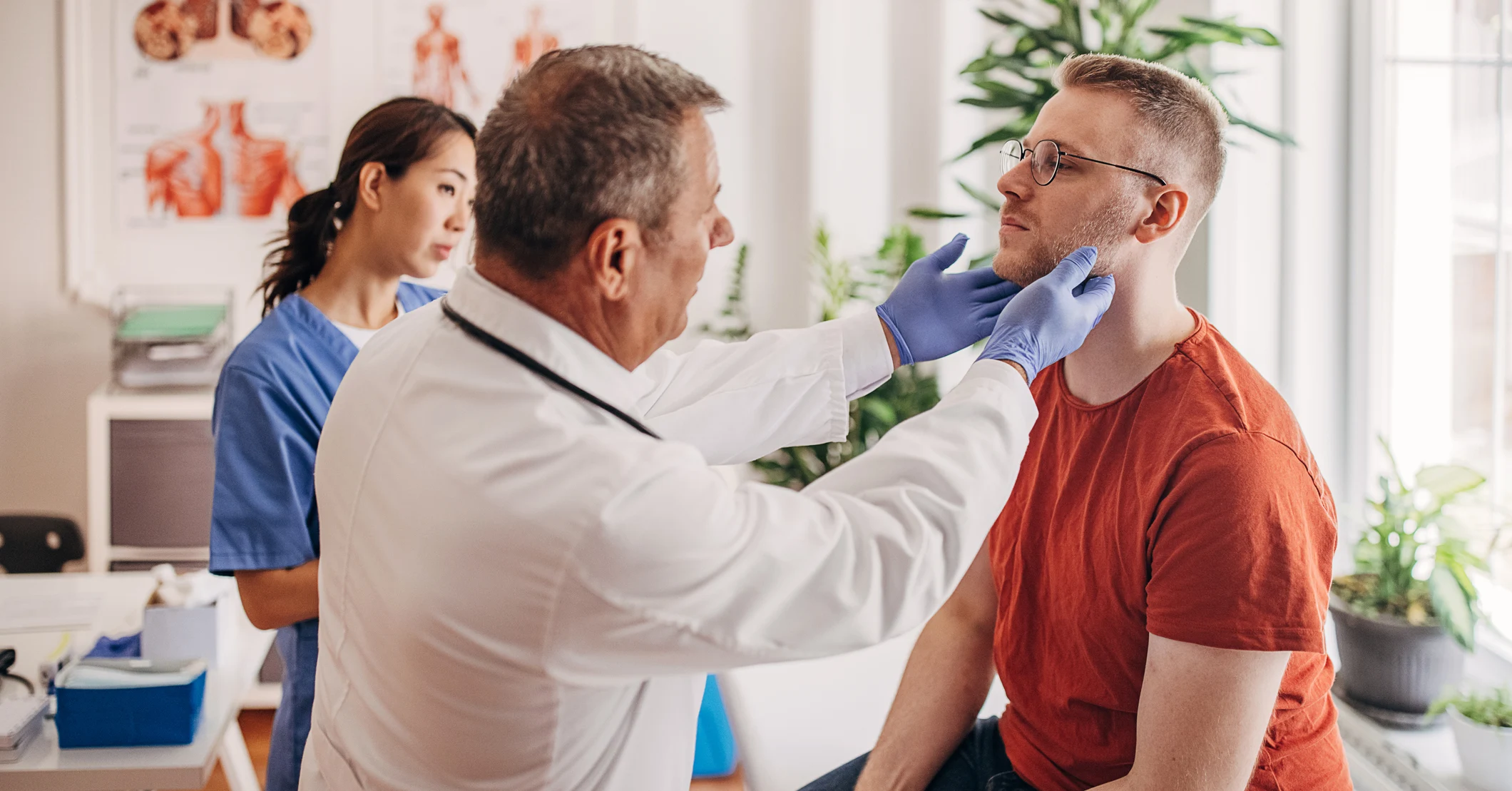 Patient receiving care from a doctor with his Direct Primary Care membership.